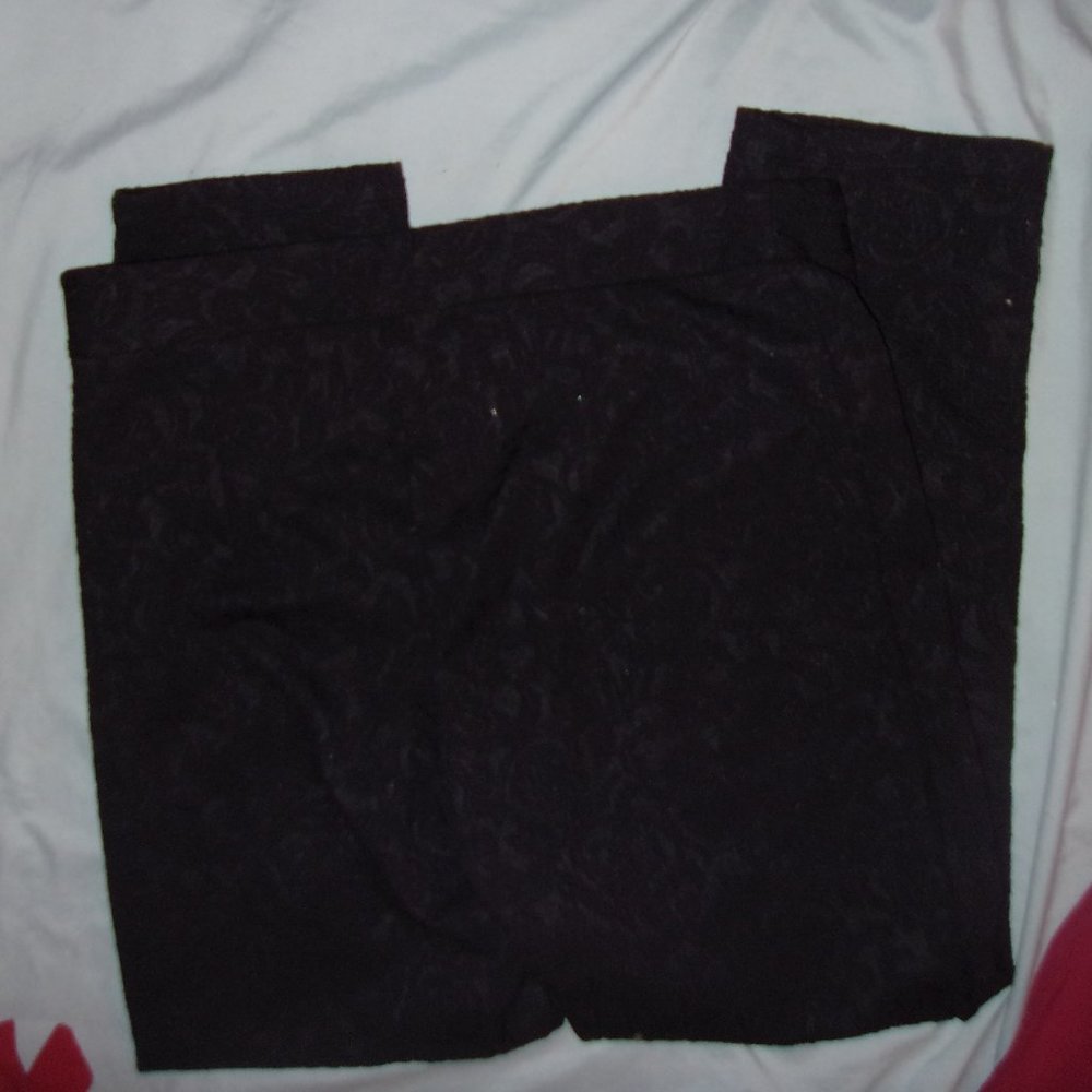 NEW Lace lacy size large black  pants casual dress